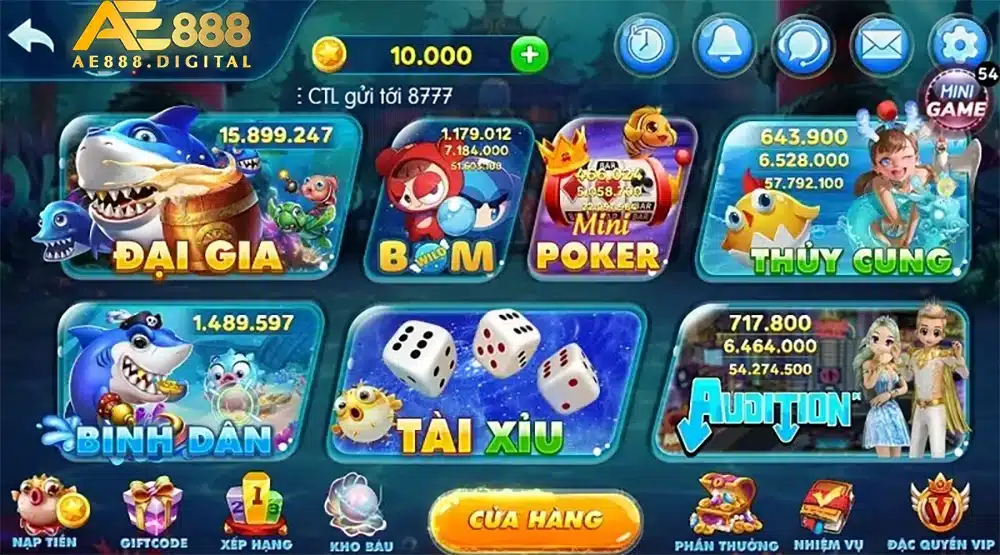 Bắn cá tài lộc có giao diện thân thiện, dễ hiểu ngay cả với người mới chơi