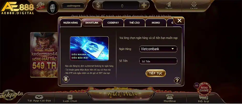 Nắm rõ cách nạp rút tiền sẽ giúp người chơi chơi Mini Poker thuận lợi, không lo stress về vấn đề tài chính.