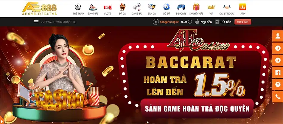 chúng tôi mang đến trải nghiệm cá cược tại ae888