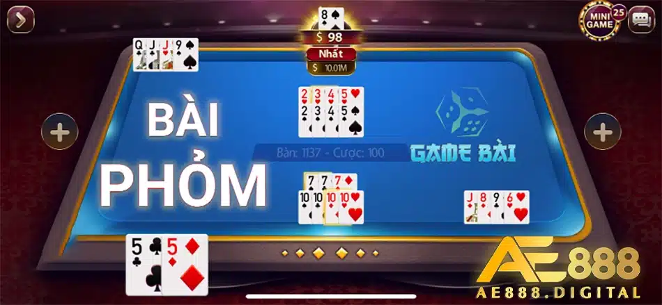 hướng dẫn Luật chơi cơ bản trong bài phỏm AE888
